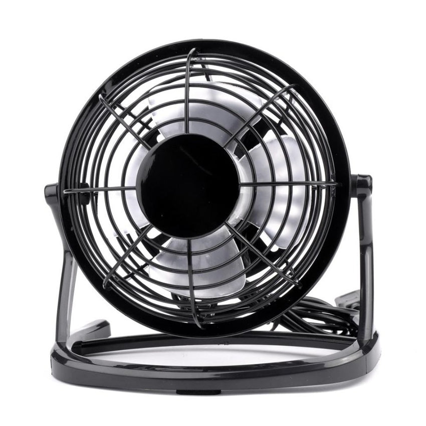 Ventilador Usb Portátil, Ajustable Ligero Silencioso, Negro