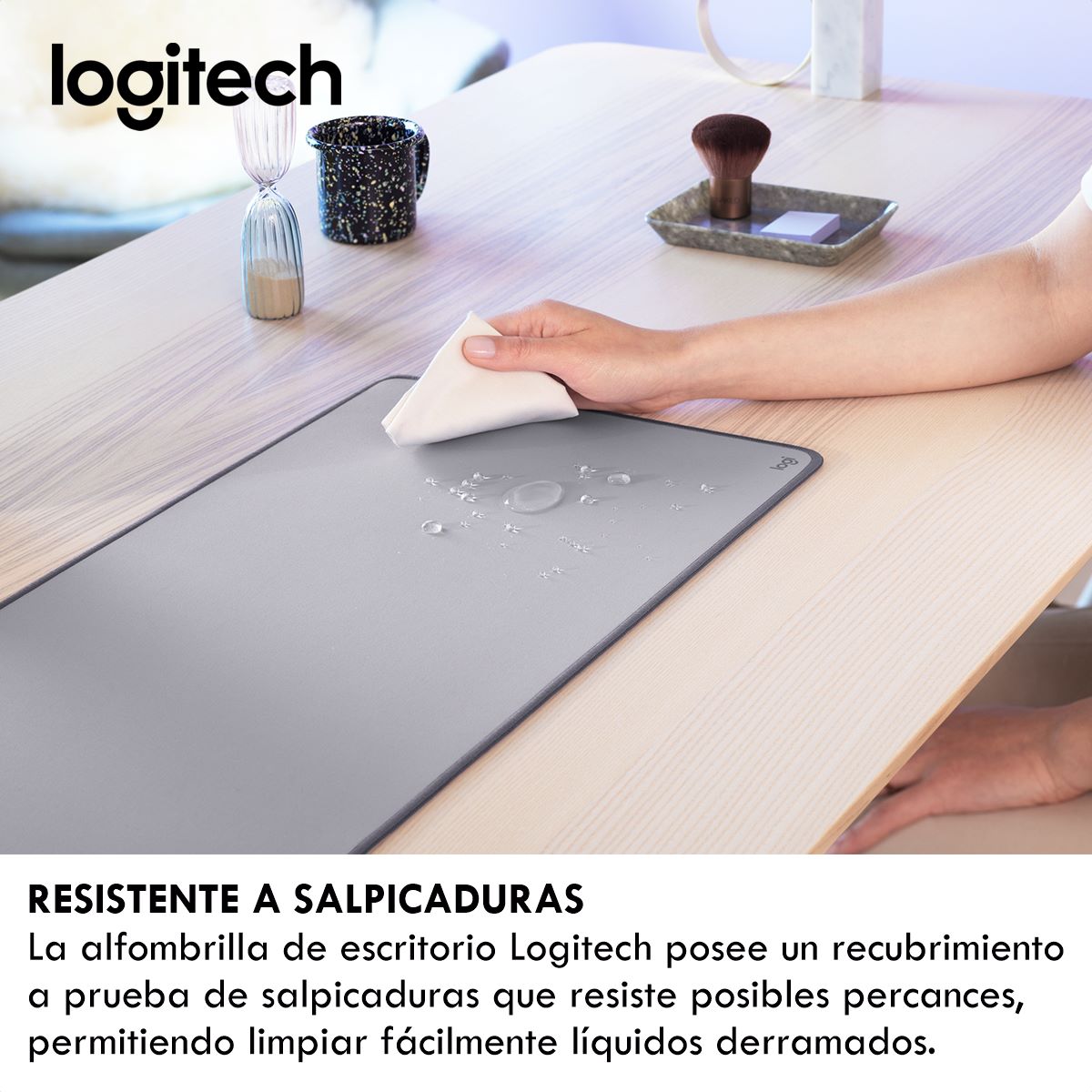 Alfombrilla De Escritorio Logitech Desk Mat Studio Series Gris