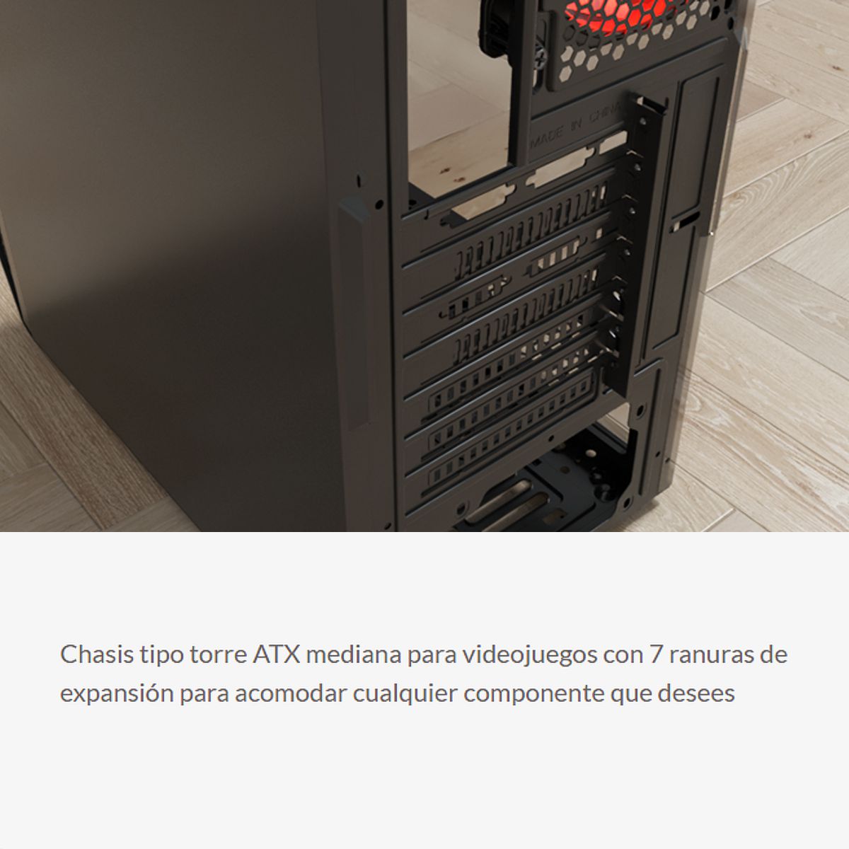 Gabinete Pc Gamer Xtech Xt-gmr3 Deimos / Atx Vidrio Templado