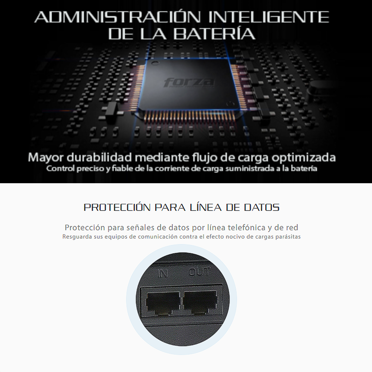 Ups Interactiva Forza Ht-1000lcd 1000va/600w 12 Tomas ±32min
