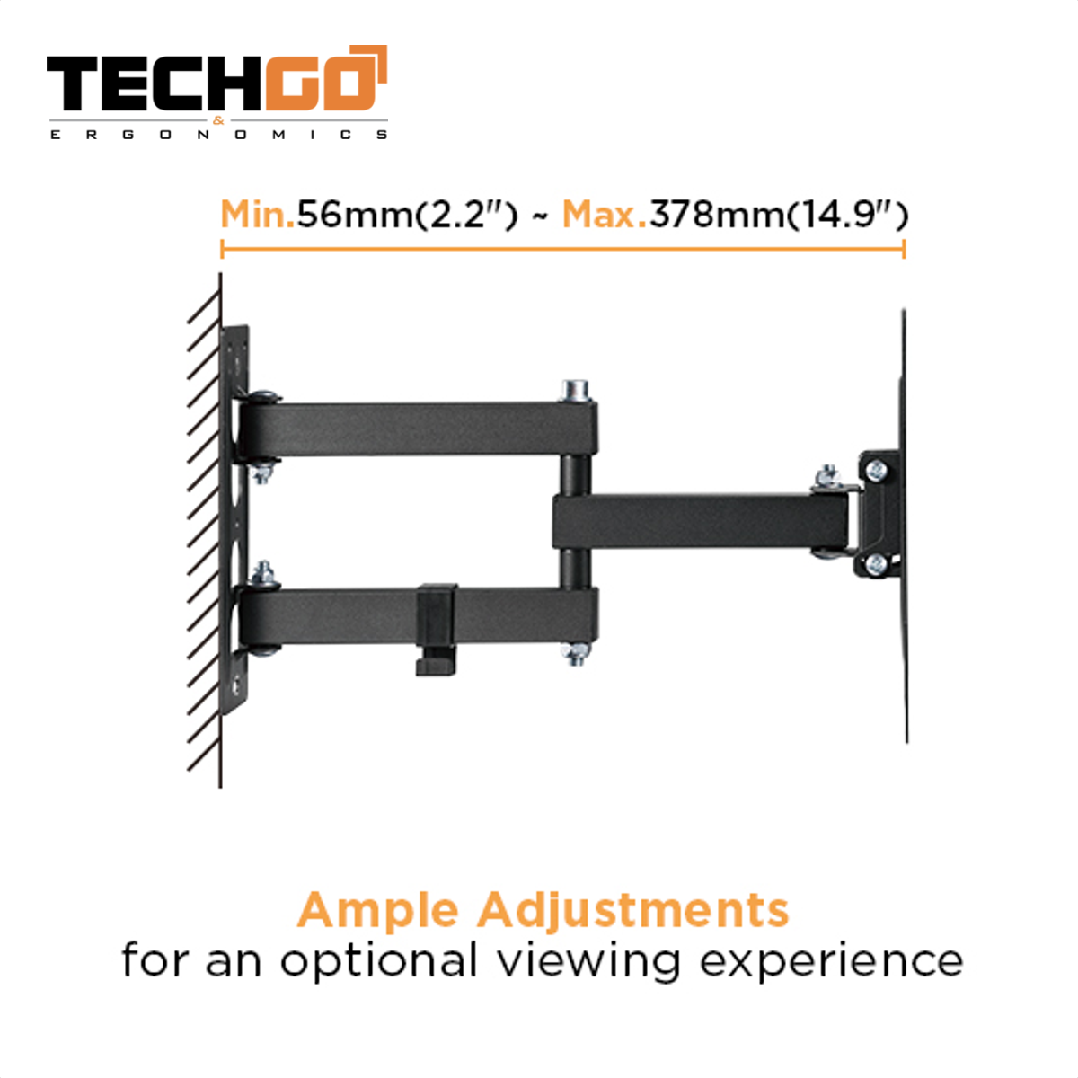 Soporte De Pared Tv/monitor 23''»55''/30kg, Techgo Spb-2206