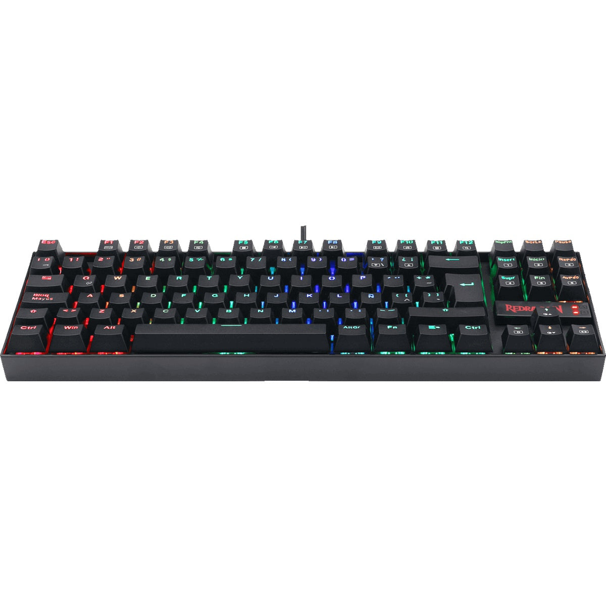 Teclado Mecánico Redragon K552rgb Kumara Negro, Switch Rojo