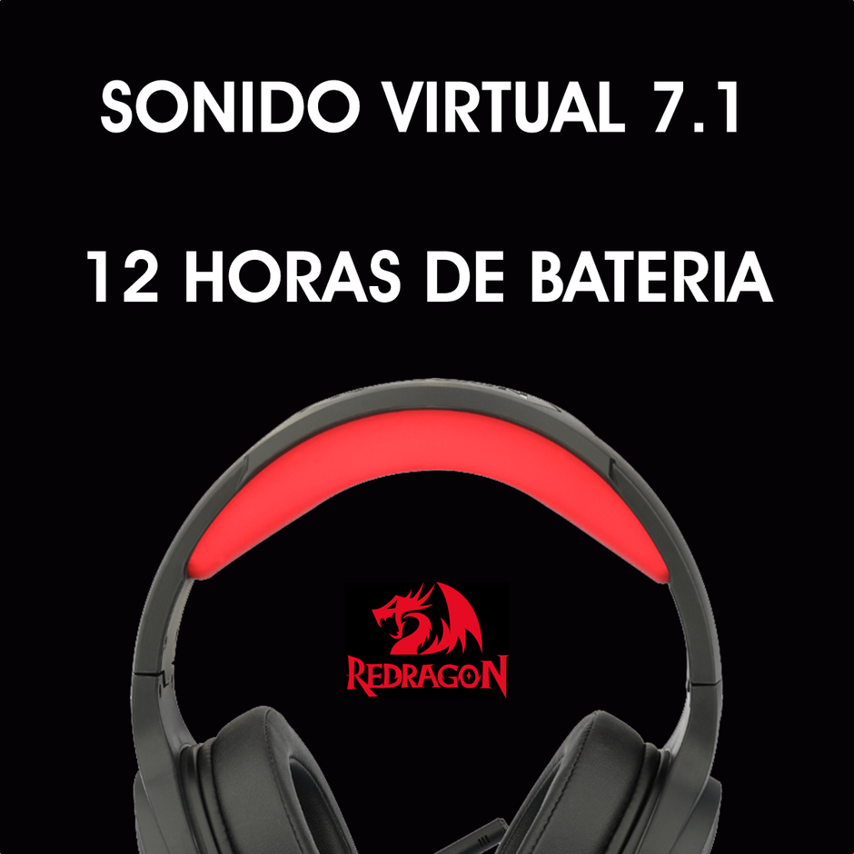Diadema Inalambrica 7.1 Redragon Pelops H818 Pc/xbox One/ps4