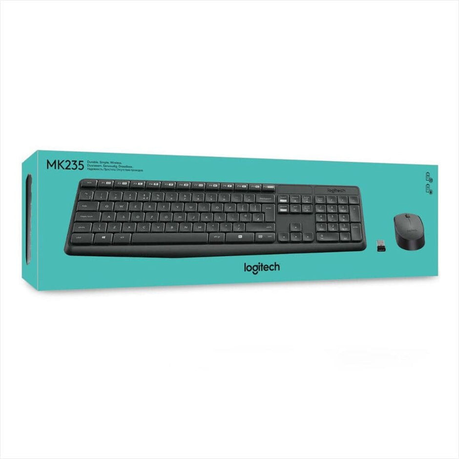 Combo Inalámbrico Logitech Mk235 + Alfombrilla Xl (80x30cm)