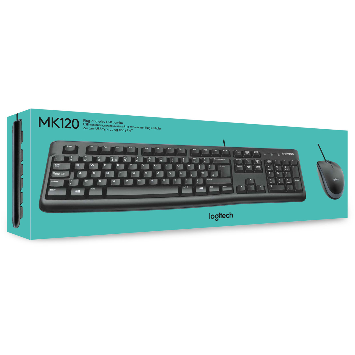 Combo Teclado Y Mouse Logitech Mk120 / Usb Plug And Play