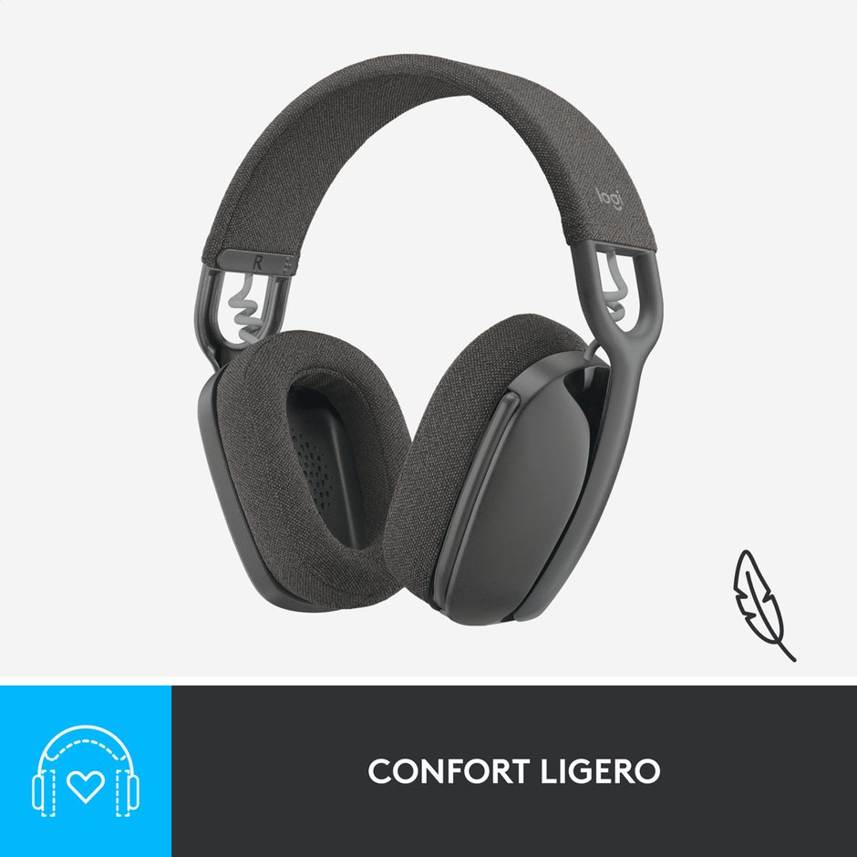 Diadema Profesional Inalámbrica & Bt Logitech Zone Vibe 100