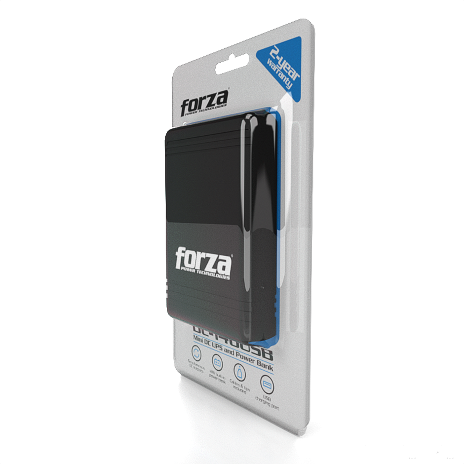 Mini Ups Portátil 14w Forza Dc-140usb Para Modem Router Wifi