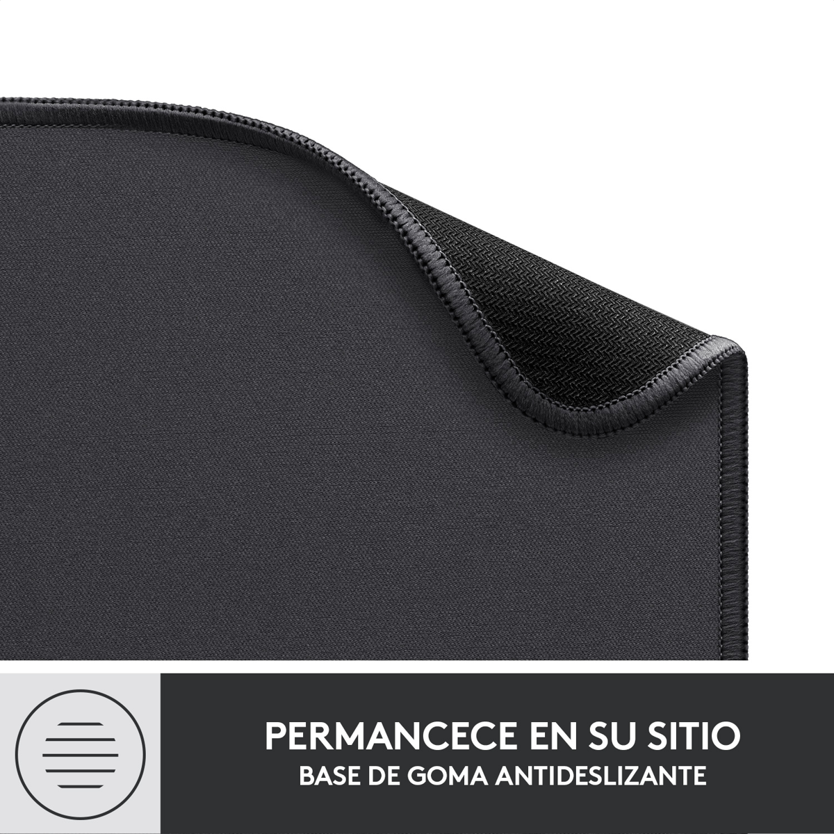 Pad Mouse Logitech Studio Series, Cómodo Deslizamiento Suave Negro