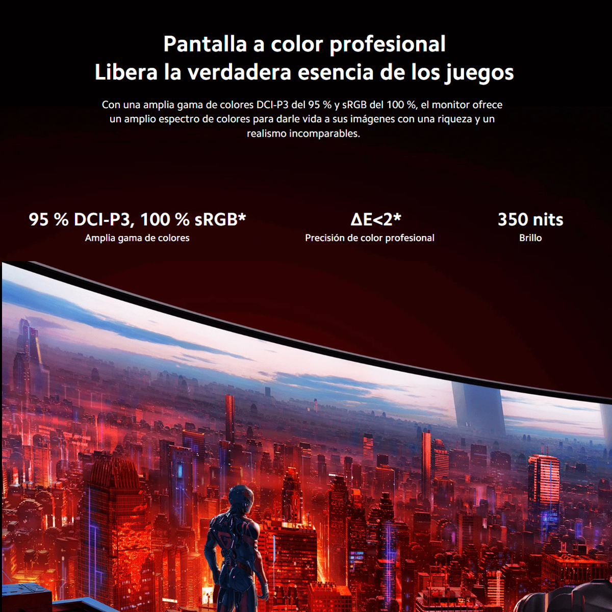 Monitor Gamer Curvo 34'' Xiaomi G34wqi Ultrawide, 1ms, 180hz