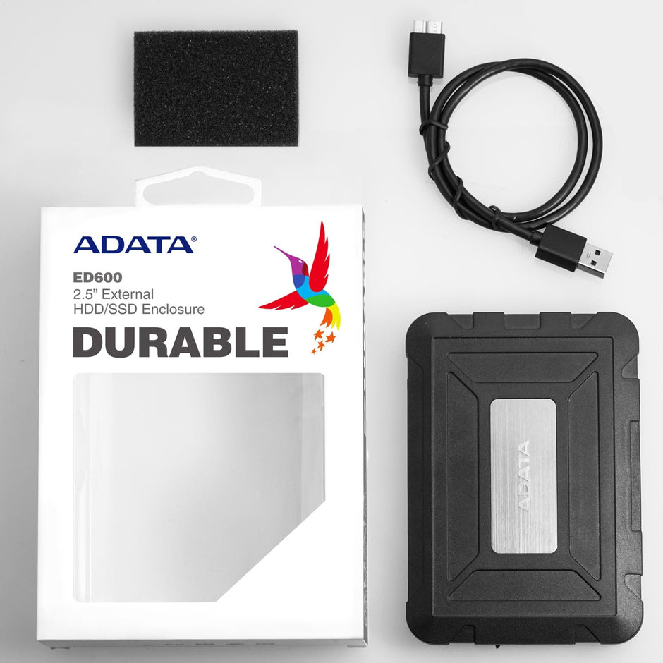 Caja Externa Antigolpes Usb 3.1 Adata Ed600 Disco Duro 2.5''