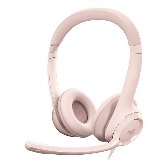 Diadema Usb Logitech H390, Mic Sin Ruido Y Controles, Rosado