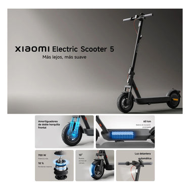 Xiaomi Electric Scooter 5, Monopatín Eléctrico Aut-60km 350w