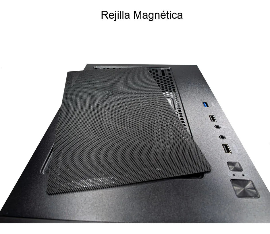 Gabinete Pc Gamer Vidrio Templado, Caja Atx / 3 Coolers Rgb
