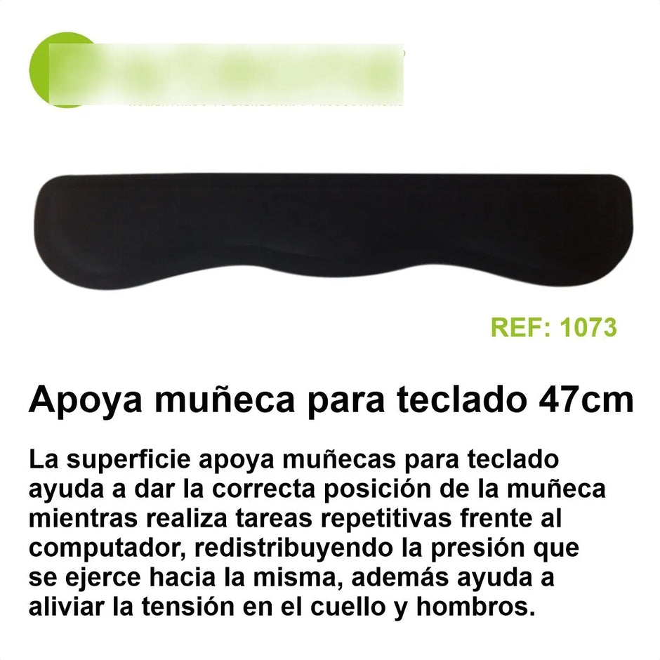 Pad Teclado Artecma Ergonomico Apoya Muñecas 47cm Ref:1073