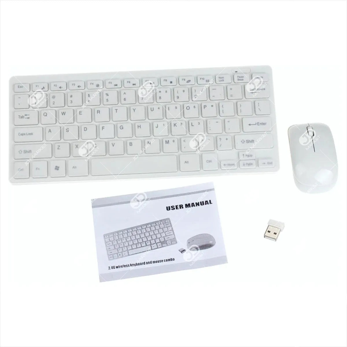 Combo Inalámbrico Mini: Teclado Y Protector + Mouse + Pilas