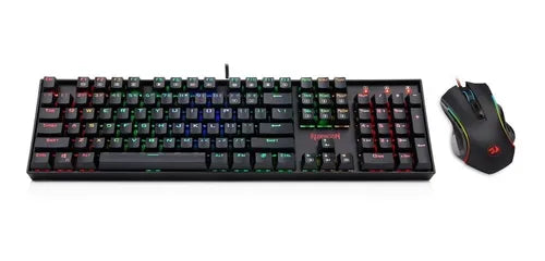 Combo Gamer Redragon K551rgb, Teclado Mecánico + Mouse M607