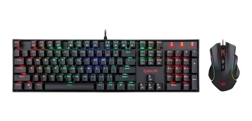 Combo Gamer Redragon K551rgb, Teclado Mecánico + Mouse M607