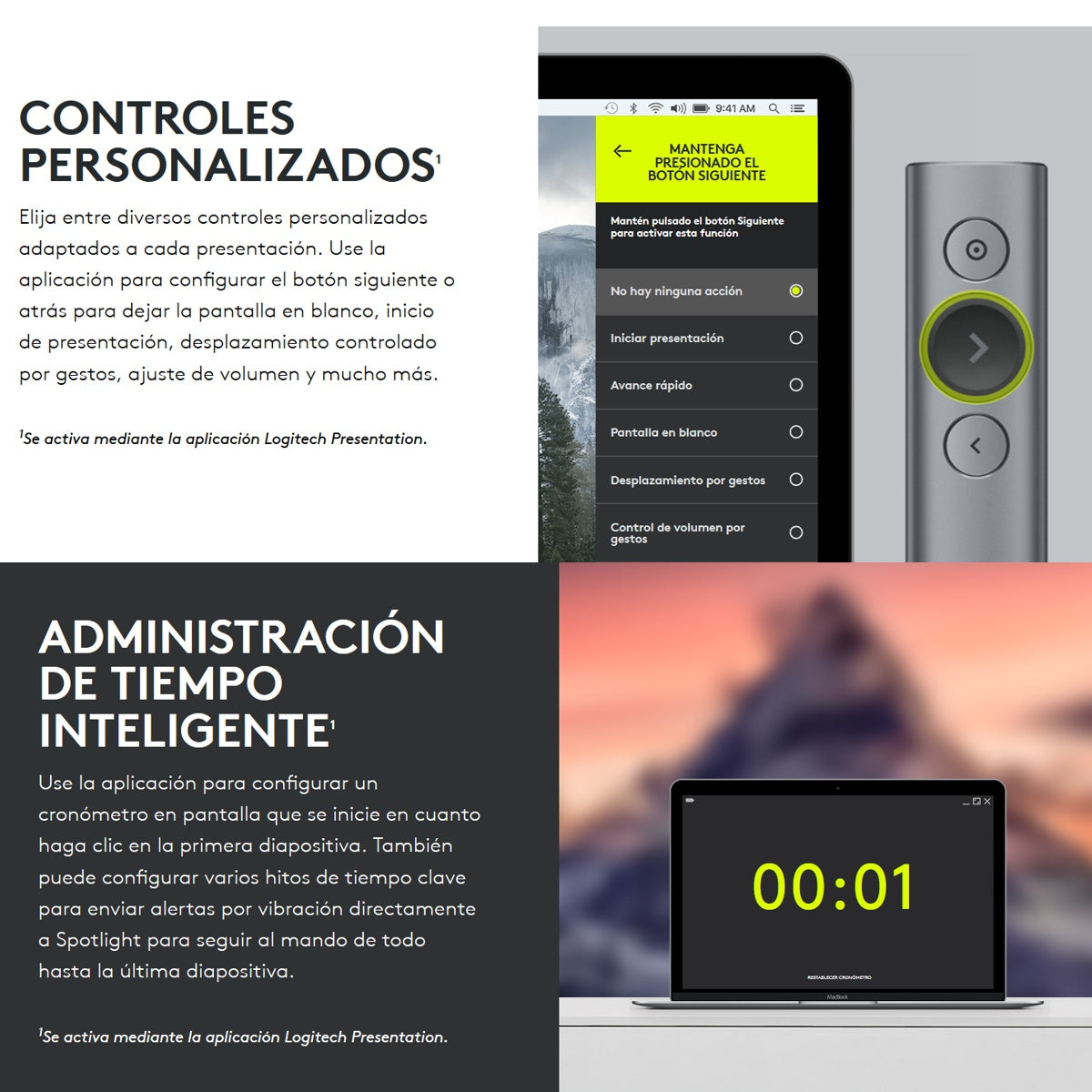 Señalador / Presentador Remoto Avanzado Logitech Spotlight