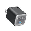 Cargador Anker Nano A2147 USB-C Power Delivery 30W Carga Rápida para iPhone, Android y iPad Negro