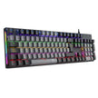Teclado Gamer Mecánico T-Dagger Naxos T-TGK310 Rainbow Switch Red / Gris-Negro