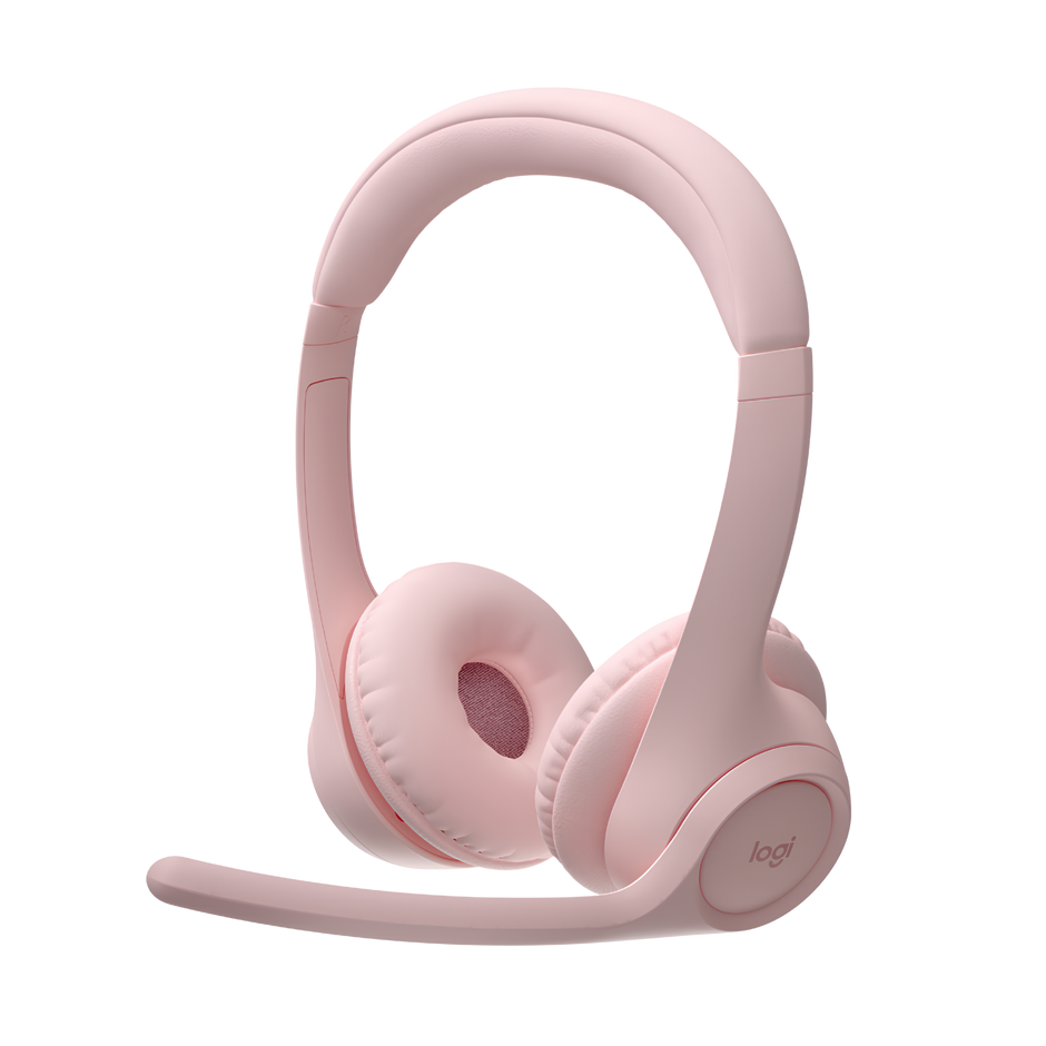 Diadema Profesional Bluetooth, Logitech Zone 300, Con Micrófono, Rosa