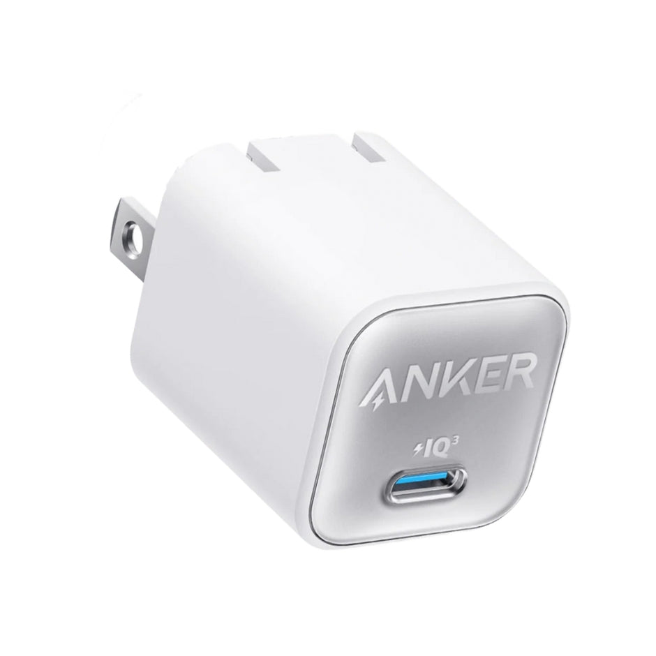 Cargador Anker Nano 3, Carga Rapida De 30W, Puerto USB-C, Blanco