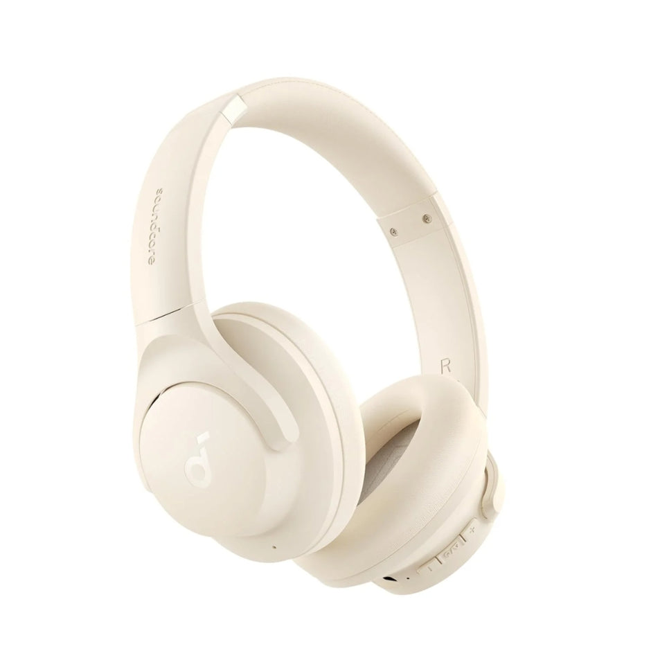 Audífonos Diadema Bluetooth Soundcore Q20i Cancelación Ruido Híbrida Hi-Res Batería ANC 40h/60h - Blanco