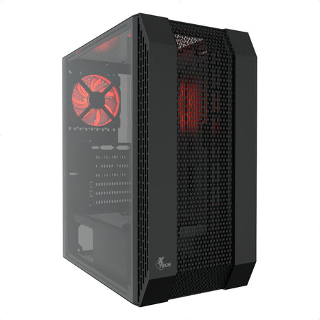 Chasis Gabinete Gamer Xtech Deimos XT-GMR3 Mid-Tower ATX Panel Lateral Transparente 3 Puertos USB Audio