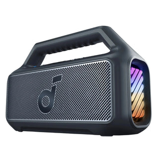 Parlante Bluetooth Soundcore Boom 2 Protección IPX7 Sonido 2.1 80W RMS Batería 24h PowerBank Luces LED