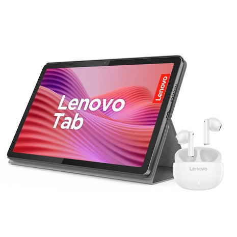 Tablet Lenovo Tab Pantalla IPS 10.1" Wi-Fi 128GB/4GB 8MP 5100mAh + Folio Case + Audífonos E310 - Gris