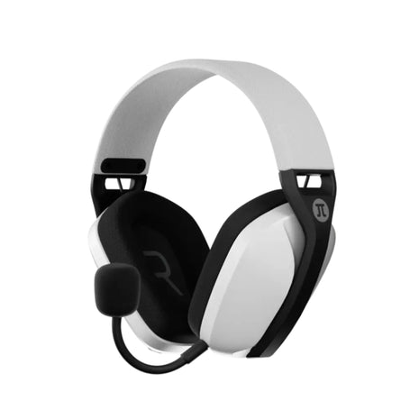 Diadema Gamer Primus Arcus 360BT PBH‑360 con Bluetooth 5.3 y 2.4GHz, Micrófono Desmontable Pro Blanco