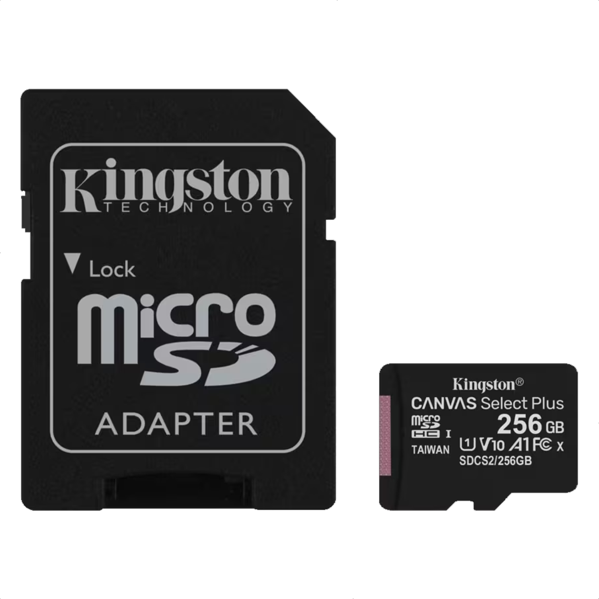 Memoria Micro SD Kingston 256GB Canvas Select Plus 150MB/s A1 C10 U1 V10 Android + Adaptador SD