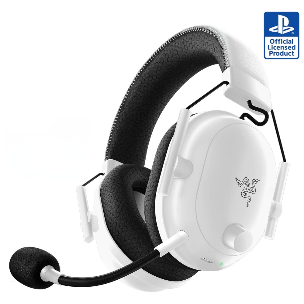 Audifonos Gamer Razer Blackshark V2 Pro  inalámbricos HyperSpeed Wireless de 2,4 GHz y Bluetooth 5.2. Edicion Play Station - Blanco