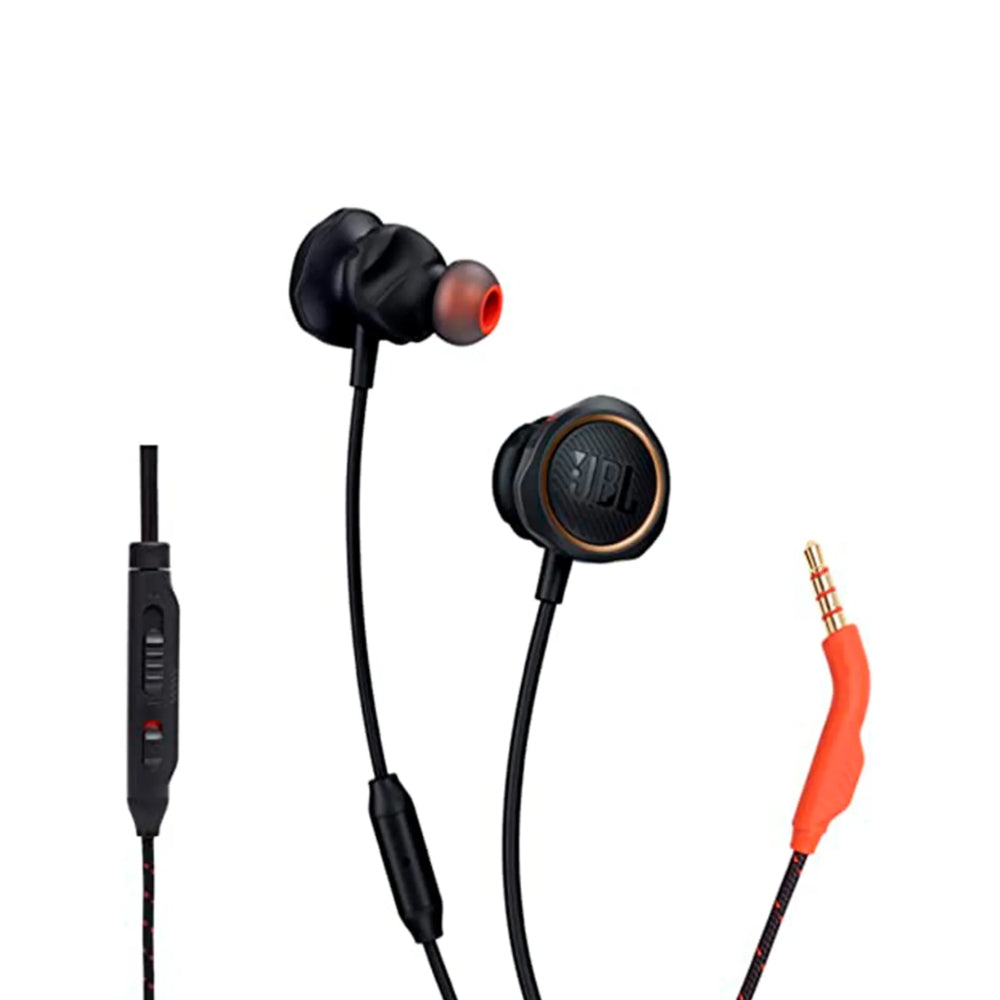Audífonos Gamer In-Ear JBL Quantum 50 QuantumSOUND Micrófono Orientado Voz Slider Volumen 3.5mm - Negro