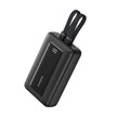 Batería Power Bank Anker Zolo 10000mAh Carga Rápida 30W Cables USB-C + Lightning Integrados iPhone - Negro