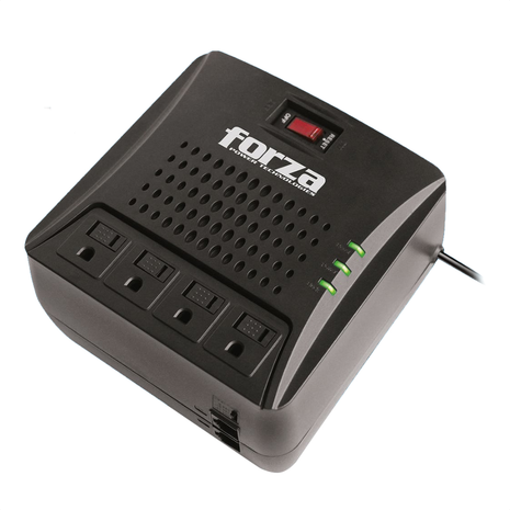 Regulador De Voltaje Forza Fvr-3001 De 3000va/1500w, 4 Tomas