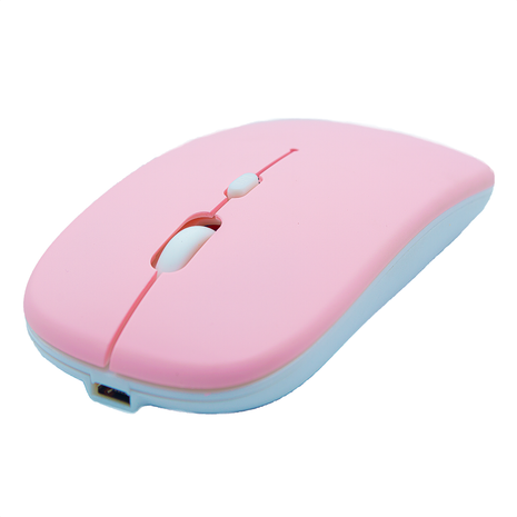 Mouse Inalámbrico Diseño Ultra Delgado, Slim Tipo Mac Rosa
