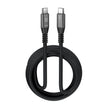 Cable Trenzado Klipxtreme PowerGo 750, USB-C a USB-C, 3 Metros, 240W, Negro
