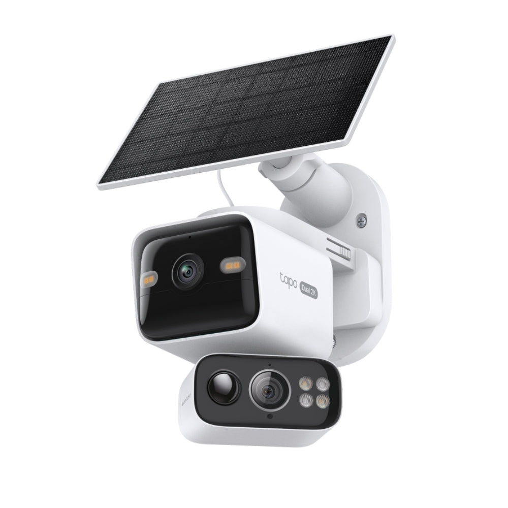 Cámara de Seguridad Wi-Fi TP-Link Tapo C645D Kit Doble Lente 2K Pan/Tilt 360° Solar Batería 10000mAh IP65