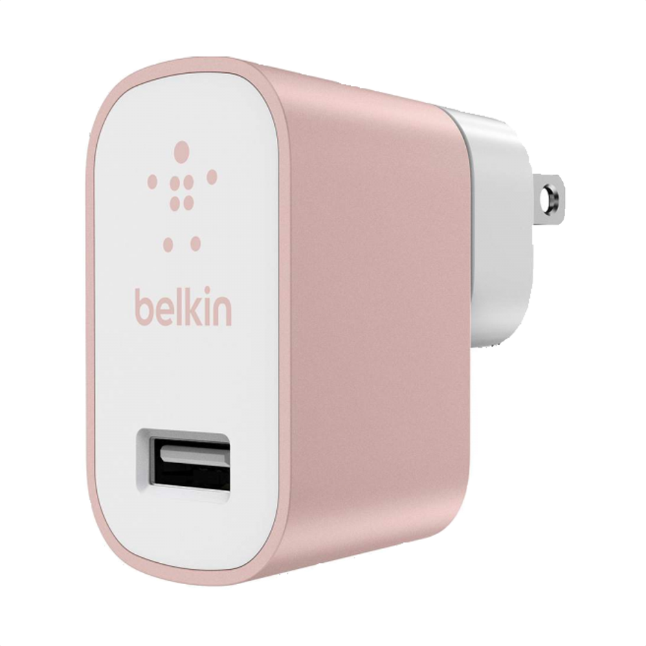 Cargador de Pared Belkin MIXIT Metálico USB-A 2.4A con Carga Rápida para Celular y Tablet
