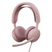 Audífonos Diadema Profesional Logitech Zone Wireless 2 ES Bluetooth ANC Híbrida Adaptativa - Rosado