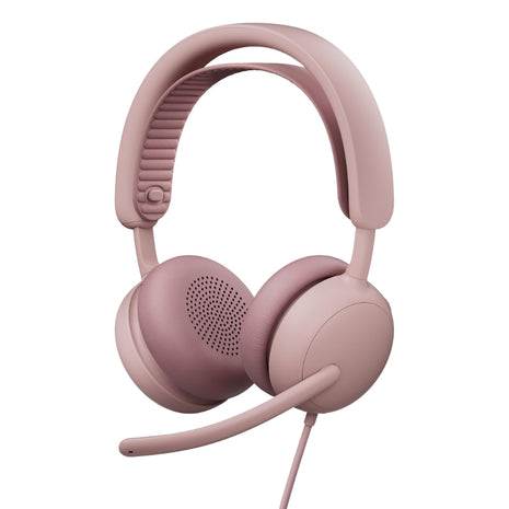 Audífonos Diadema Profesional Logitech Zone Wireless 2 ES Bluetooth ANC Híbrida Adaptativa - Rosado
