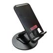 Soporte Para Celular Plegable Metalico / Giratorio 360° y Altura Ajustable, Negro
