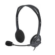 Audífonos Diadema Logitech H111 Estéreo Micrófono Reducción Ruido Conector 3.5mm PC Tablet Celular - Gris
