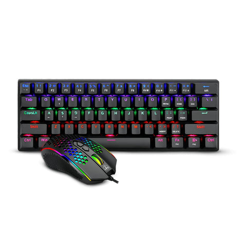 T-Dagger Combo Gamer Main Force TGS-008 LIT Teclado Mecánico 60% + Mouse RGB Chroma