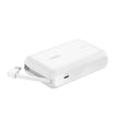 Batería Portátil Power Bank Belkin BoostCharge 10000mAh 20W Power Delivery Cable USB-C Integrado - Blanco