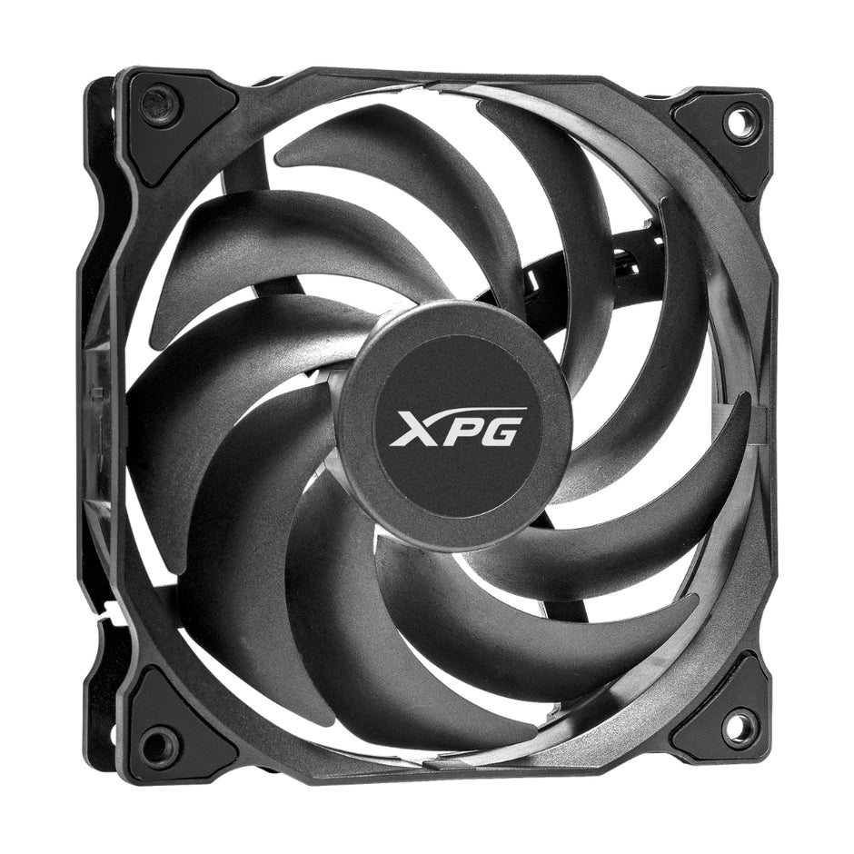 Ventilador XPG Vento 120 para PC 1200RPM, 45.3 CFM Silencioso y Almohadillas Antivibración - Negro