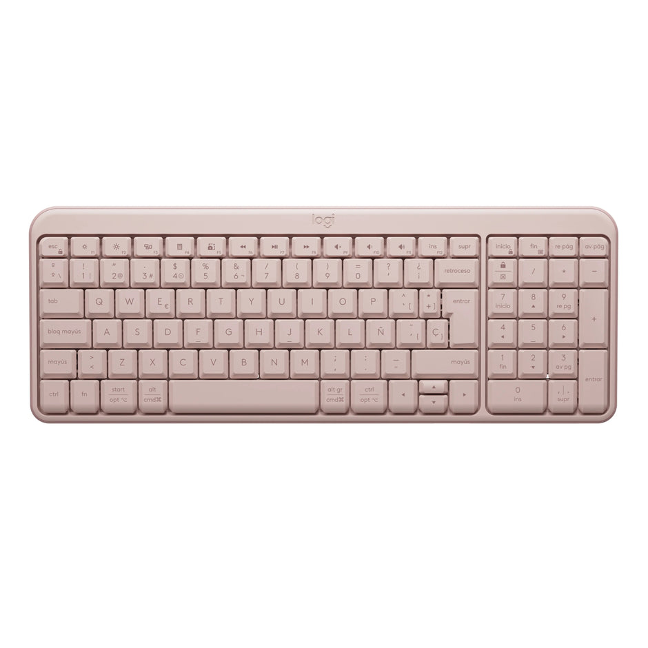 Teclado Bluetooth Inalámbrico Logitech K250 Compacto, Rosa