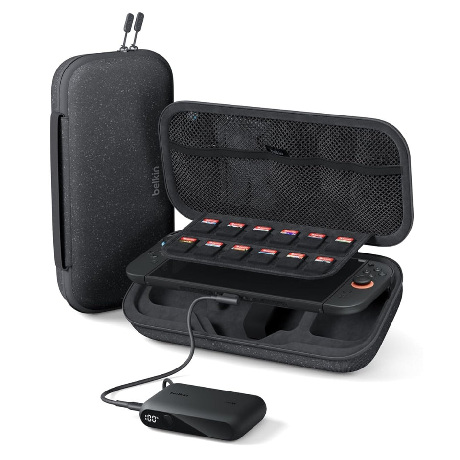 Estuche de Carga Belkin ENA001fqCH para Nintendo Switch 2 con Power Bank 20W y Protección