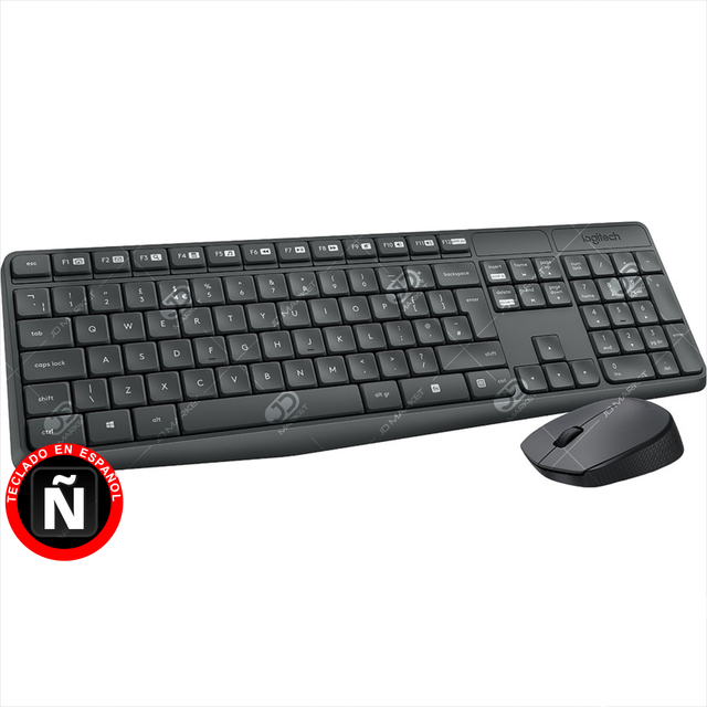 Combo Teclado Multimedia Y Mouse Inalámbricos Logitech Mk235